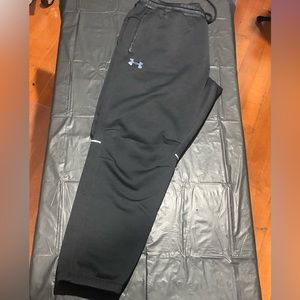 Men’s SZ XXL BLACK UNDER ARMOUR COLDGEAR FLEECE LINED STORM ATHLETIC PANTS